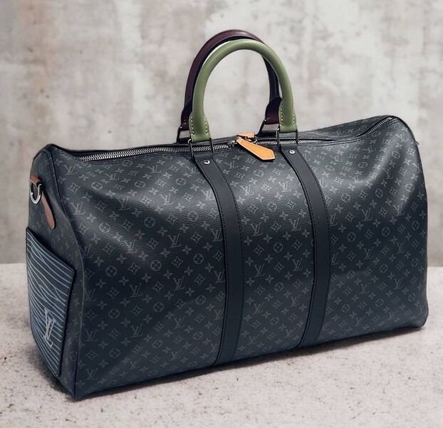 Дорожная сумка Louis Vuitton мужской кожа черный 120950