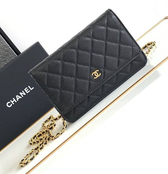 Сумка Chanel женский кожа черный 196546