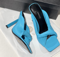 Мюли Versace женский кожа бирюзовый 55144-1