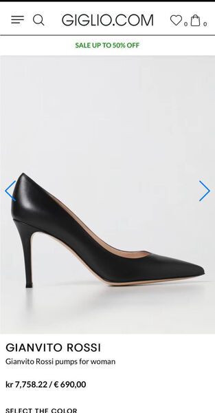 Туфли Gianvito Rossi женский кожа черный 136686-2