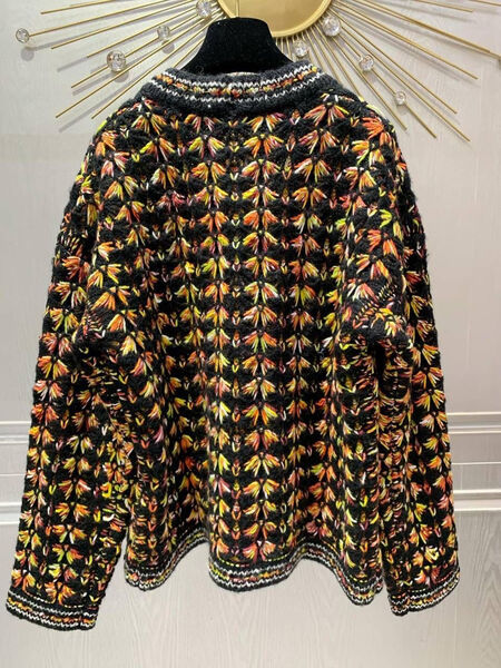 Кардиган Chanel женский вязаная ткань черный 125744-2