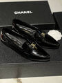 Лоферы Chanel женский кожа черный 146288-4