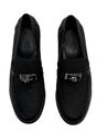 Лоферы Hermès женский кожа черный 104413-3