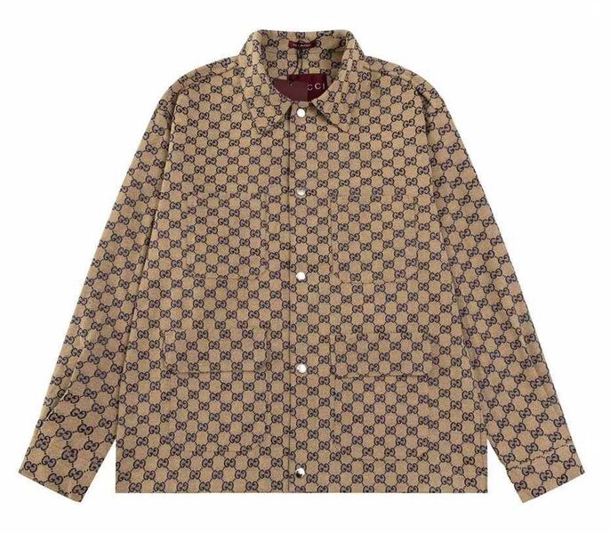 Мужская рубашка Gucci мужской бежевый 173321