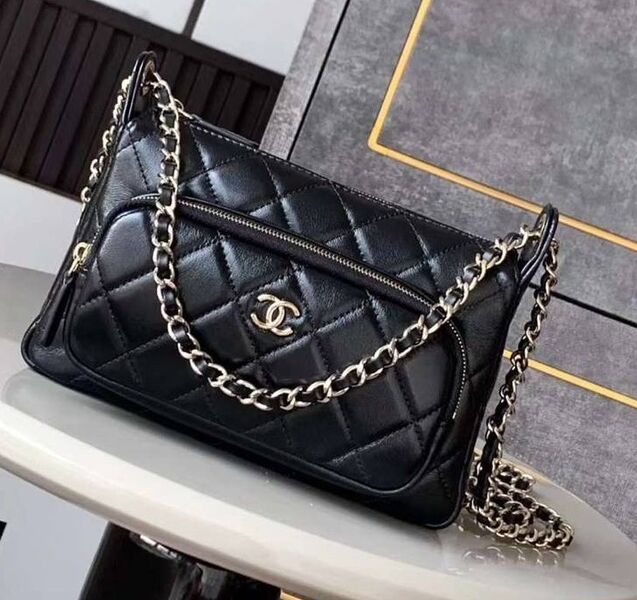 Сумка Chanel женский кожа черный 171803