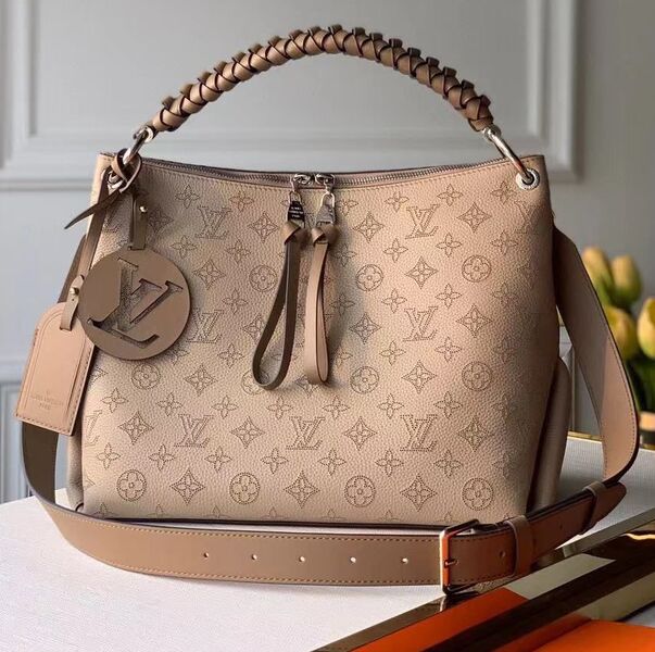 Сумка Louis Vuitton женский кожа бежевый 96947
