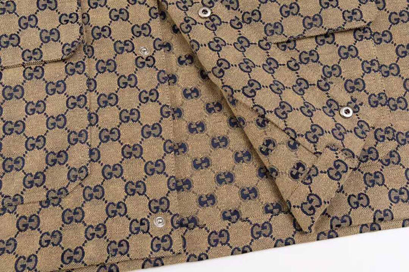 Мужская рубашка Gucci мужской бежевый 173321-9