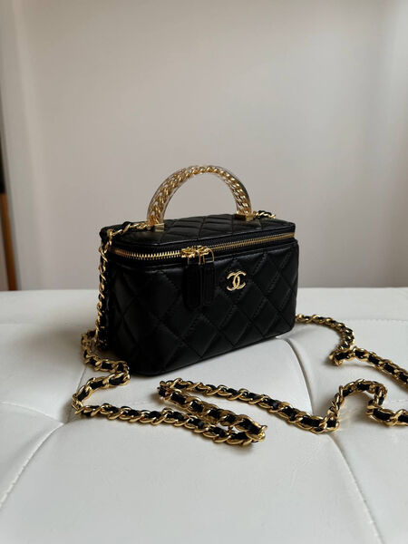 Сумка Chanel женский кожа черный 155761-2