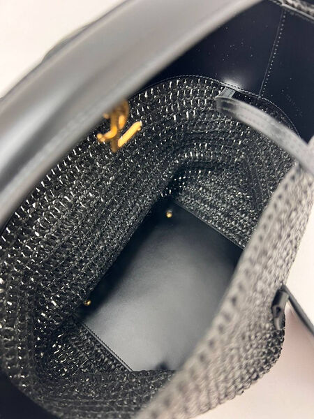 Сумка Saint Laurent женский солома черный 149744-3