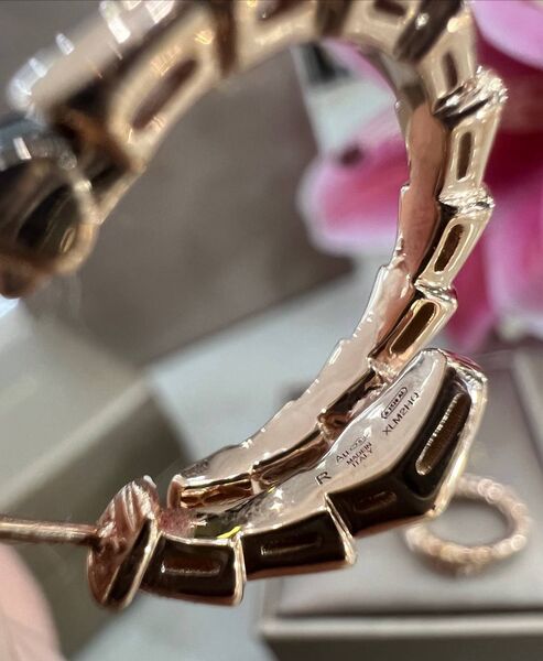 Серьги Bvlgari бронзовый 176052-5