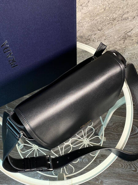 Мужская сумка мессенджер Prada мужской кожа черный 173124-3
