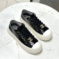 Кеды Chanel женский кожа черный 146139-3