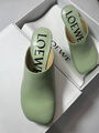 Мюли шлепки Loewe женский кожа болотный 149582-5