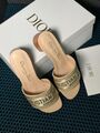 Сандалии Christian Dior Dway женский хлопок бежевый 66397-4
