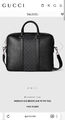 Мужской портфель Gucci мужской кожа черный 173929-6