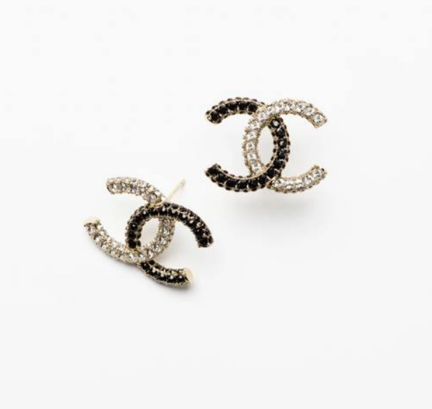 Серьги Chanel графитовый 176141