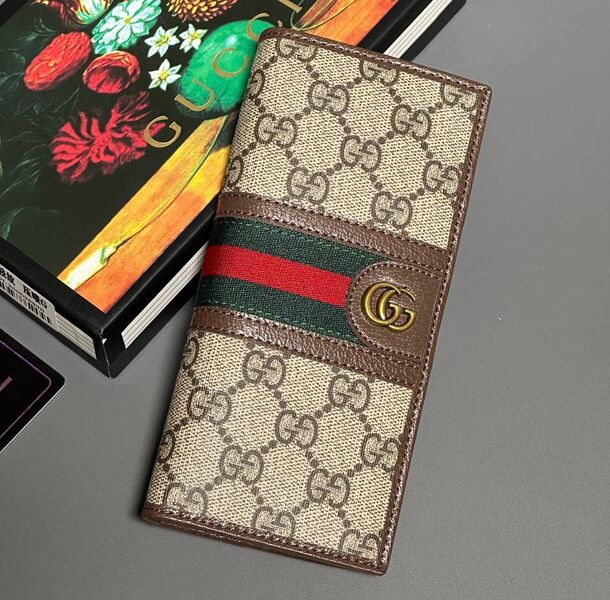 Мужской портмоне Gucci мужской канва бежевый 154017