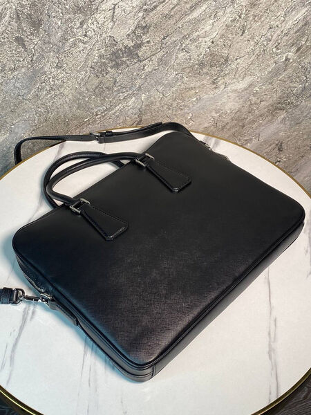 Мужской портфель Prada мужской кожа черный 170381-10