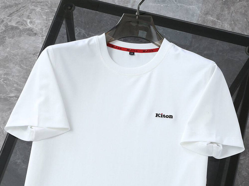 Мужская футболка Kiton мужской белый 180030-3