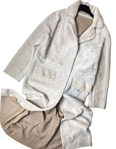 Дубленка Balenciaga женский графитовый 128634