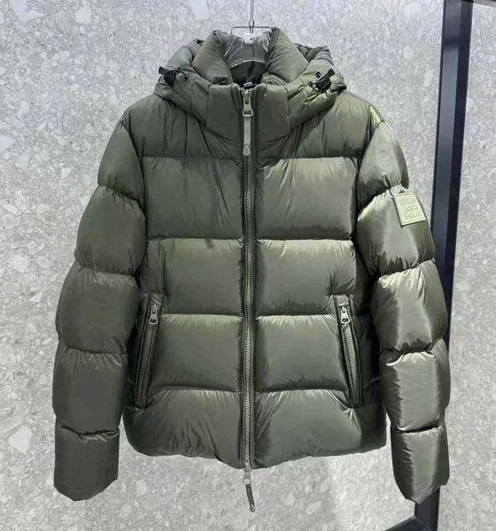 Мужской пуховик Burberry мужской болотный 167543