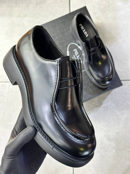 Мужские туфли Prada мужской кожа черный 170960-6