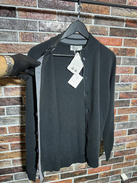 Мужской кардиган Brunello Cucinelli мужской графитовый 159098-4