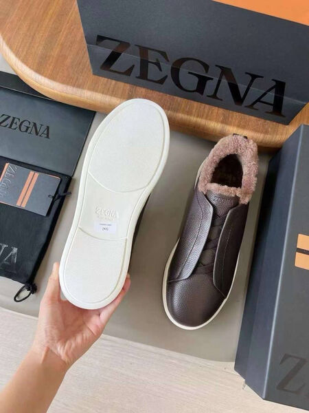 Мужские кеды Zegna мужской кожа 170237-4
