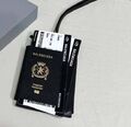 Сумка Balenciaga Passport Phone Holder Black женский кожа черный 150387-1