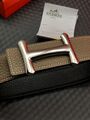 Мужской ремень Hermès мужской кожа бежевый 52510-2