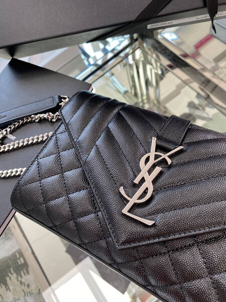 Сумка Saint Laurent женский кожа черный 97715-4