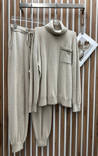 Костюм Brunello Cucinelli женский бежевый 161039-4