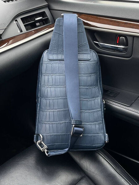 Мужская сумка слинг Louis Vuitton мужской кожа синий 113430-2