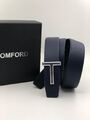 Мужской ремень Tom Ford мужской кожа синий 53197-2