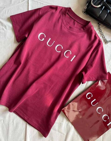 Футболка Gucci женский винный 172557