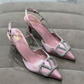 Туфли Valentino женский сатин розовый 121309-2