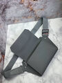 Мужская сумка слинг Louis Vuitton мужской кожа графитовый 121094-4
