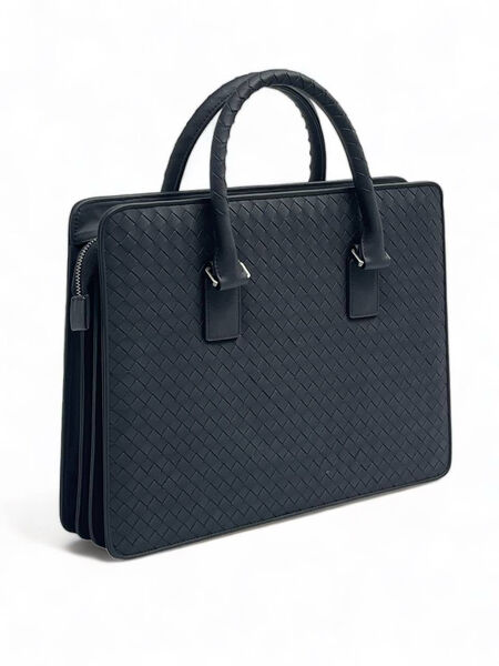 Мужской портфель Bottega Veneta мужской кожа черный 150123-3