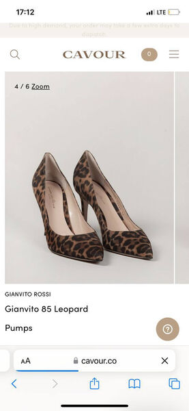 Туфли Gianvito Rossi женский замша леопардовый 136680-2