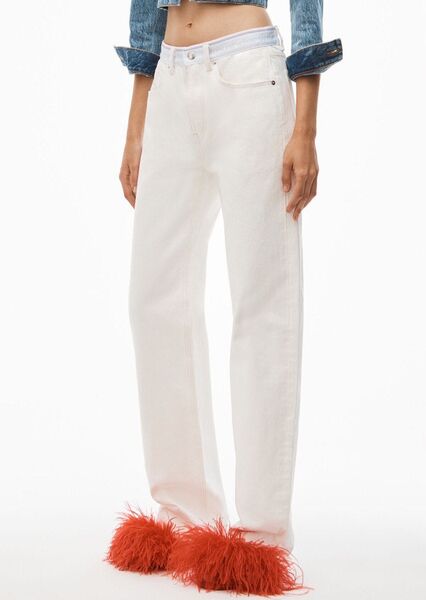 Джинсы Alexander Wang женский джинса белый 102541
