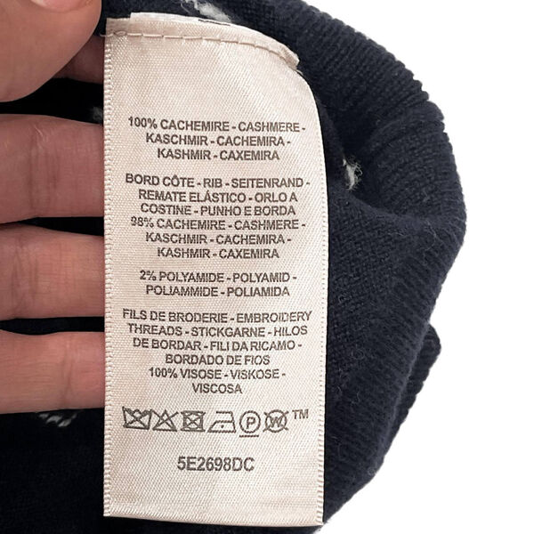 Джемпер Hermès женский вязаная ткань черный 197063-8