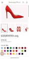 Туфли Gianvito Rossi женский замша бордовый 136674-2