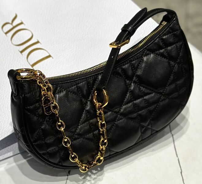 Сумка Christian Dior женский кожа черный 114833