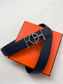 Мужской ремень Hermès мужской кожа черный 52628-2