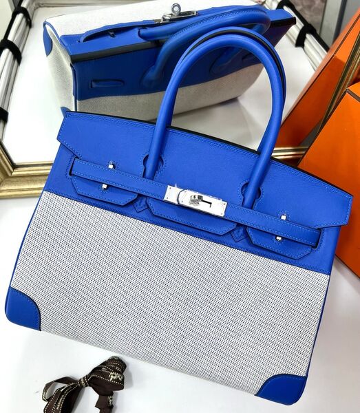 Сумка Hermès Birkin 30 женский кожа графитовый 141308