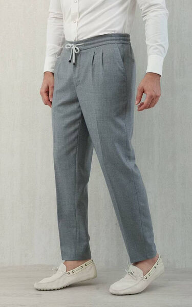 Мужские брюки Brunello Cucinelli мужской графитовый 174334-4