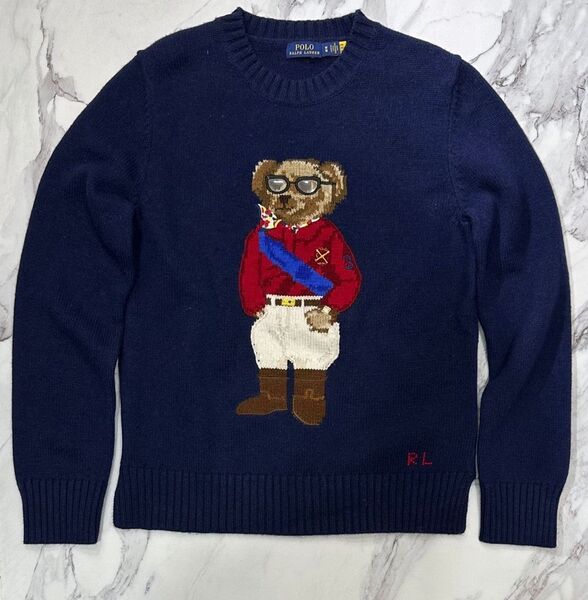 Свитер Ralph Lauren женский вязаная ткань синий 126511