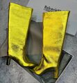 Сапоги Balenciaga женский кожа горчичный 133409-1