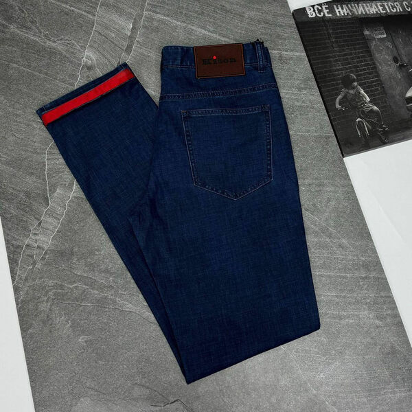 Мужские джинсы Kiton мужской джинса синий 153204-5