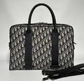 Мужской портфель Christian Dior мужской кожа chèvre черный,серебристый 132091